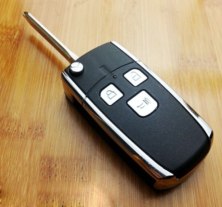 Gewijzigd 3 Knop Vouwen Flip Afstandsbediening Sleutelhanger Case Voor Toyota Camry Corolla Fob Sleutel Shell Cover