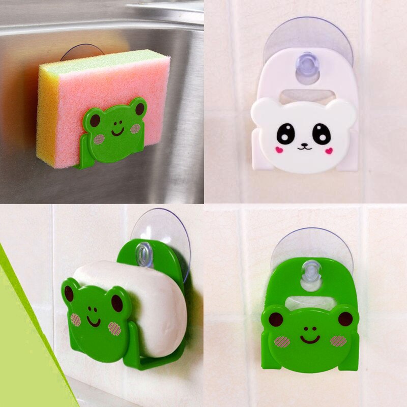 Carton Dish Cloth Sponge Holder With Suction Cup Home Decor Dinning Room X7.24