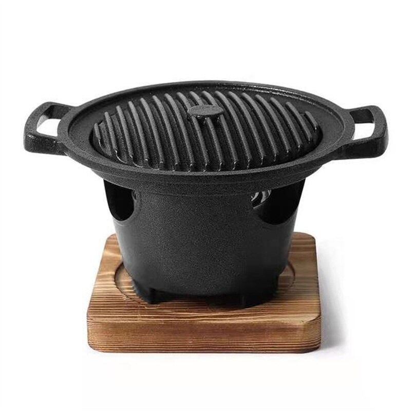 mini grill w stylu koreańprzejrzeć piec alkoholowy jedna osoba w domu bezdymny grill na zewnątrz grill piekarnik płyta pieczenia kuchenka mięwięc: styl B