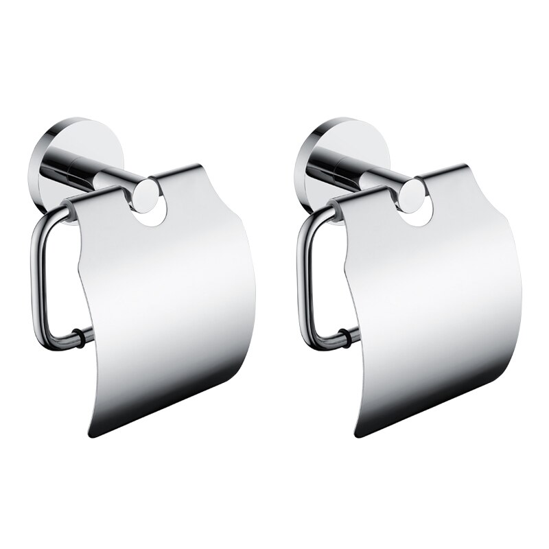 Kitchen Bathroom Storage Waterproof Restroom Accessories Shelf Toilet Paper Holder Wall Mounted: 2 pcs