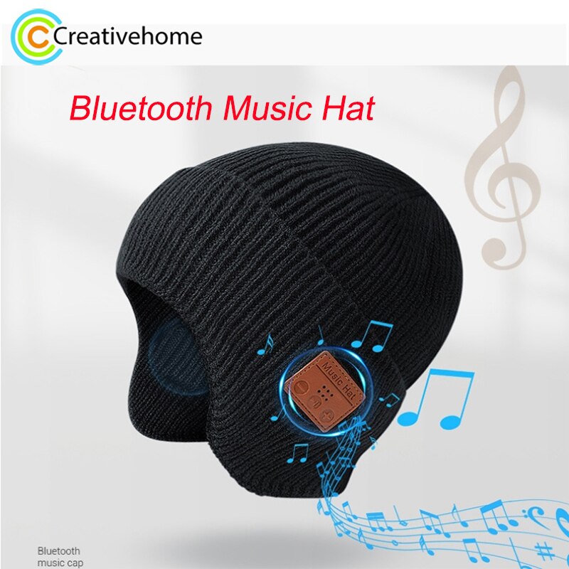 Tr Oor-Bedekt Bluetooth Muziek Hoed 5.0 Binaural Stereo Hoofdtelefoon Cap