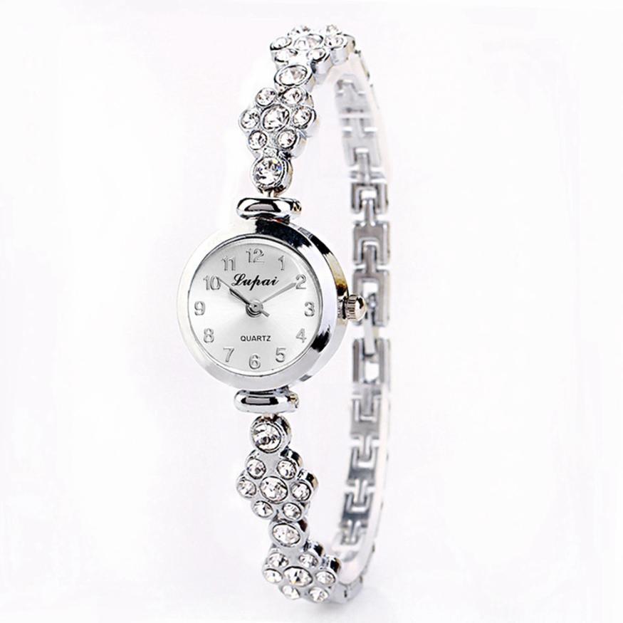top band luxe Femmes Armband Montre Horloge modieuze Band met diamond horloges casual elegante armband horloges
