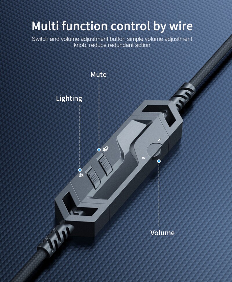 ONIKUMA K3 Wired Headset USB 3.5mm Gaming XBOX / PS4 Headsets Surround Sound & HD Microphone For Computer Laptop