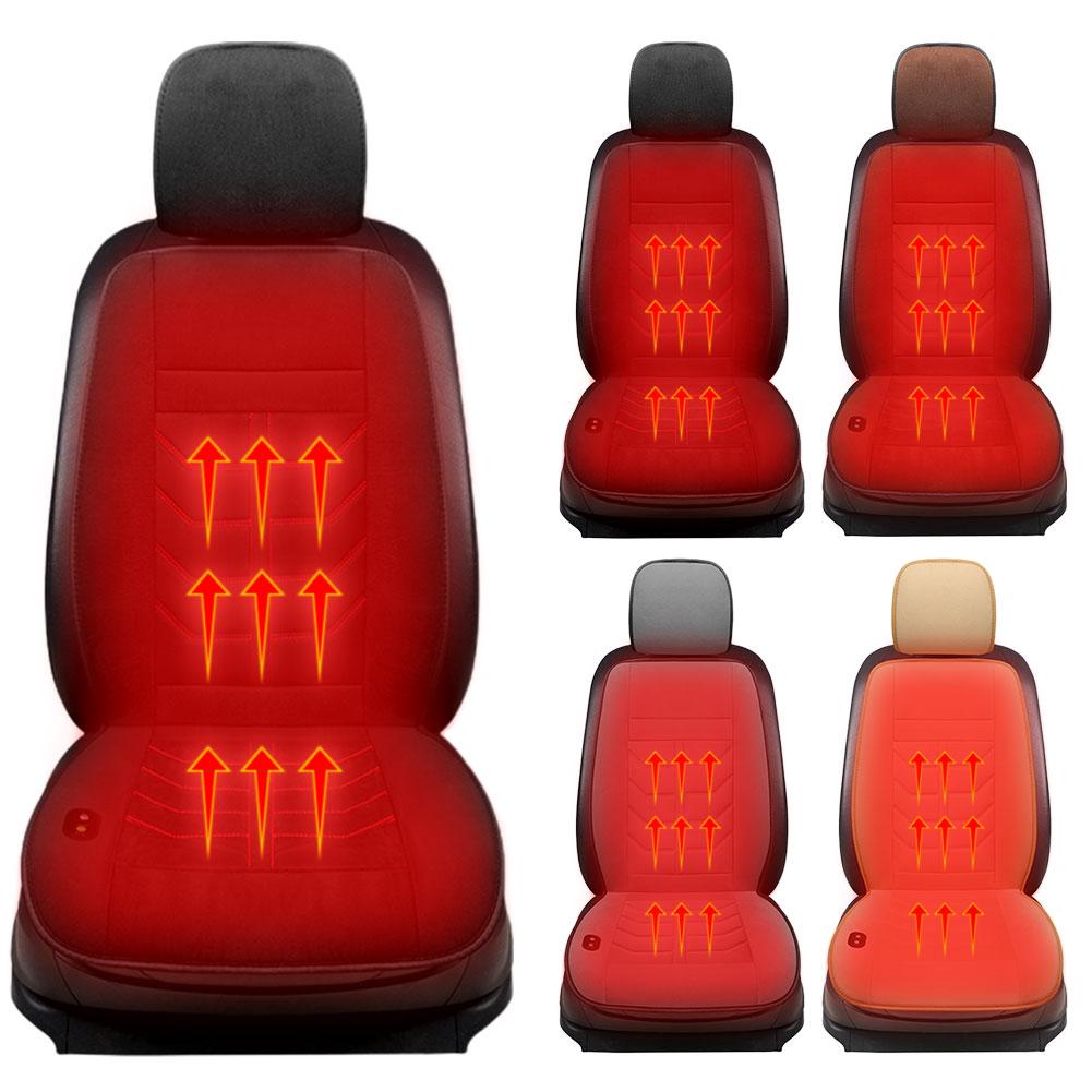 Car Heated Seat Cushion 12 V Heated Car Seat Covers Cushion Universal Seat Heater For Winter Heating Thermal Seatpad Accessories