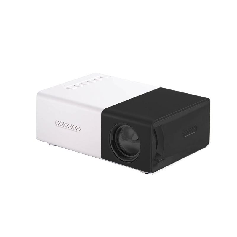 YG300 Mini LED Projector Yg300 Upgraded Version 1000 Lumen 320x240P HDMI-compatible USB Audio Home Media Player Beamer: color1 / EU Plug