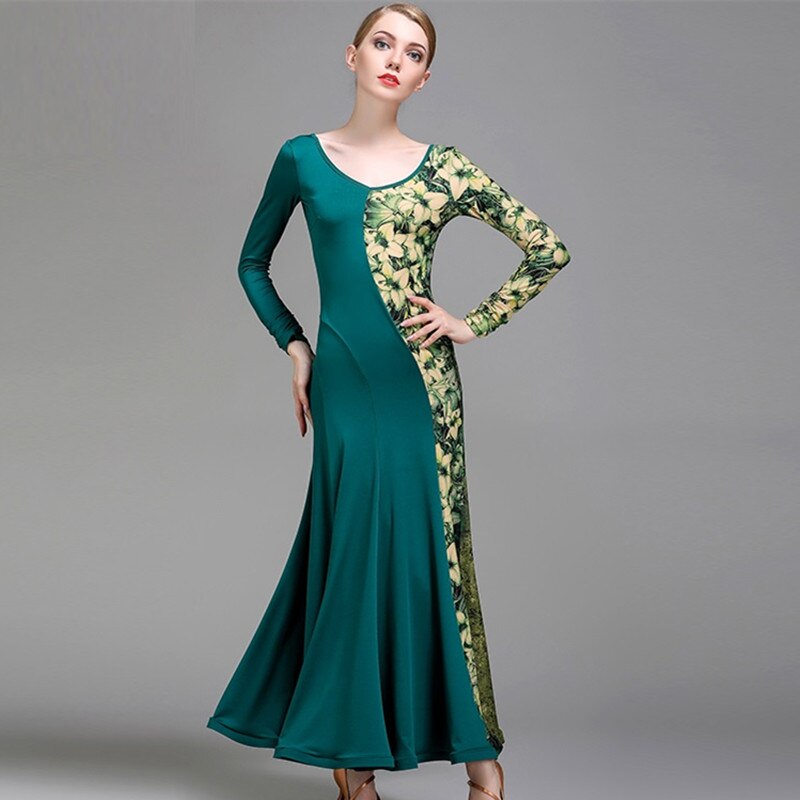 Latijnse ballroomjurk standaard weense walsjurk dames danskostuums ballroom oefenkleding spaanse jurk flamengo geel