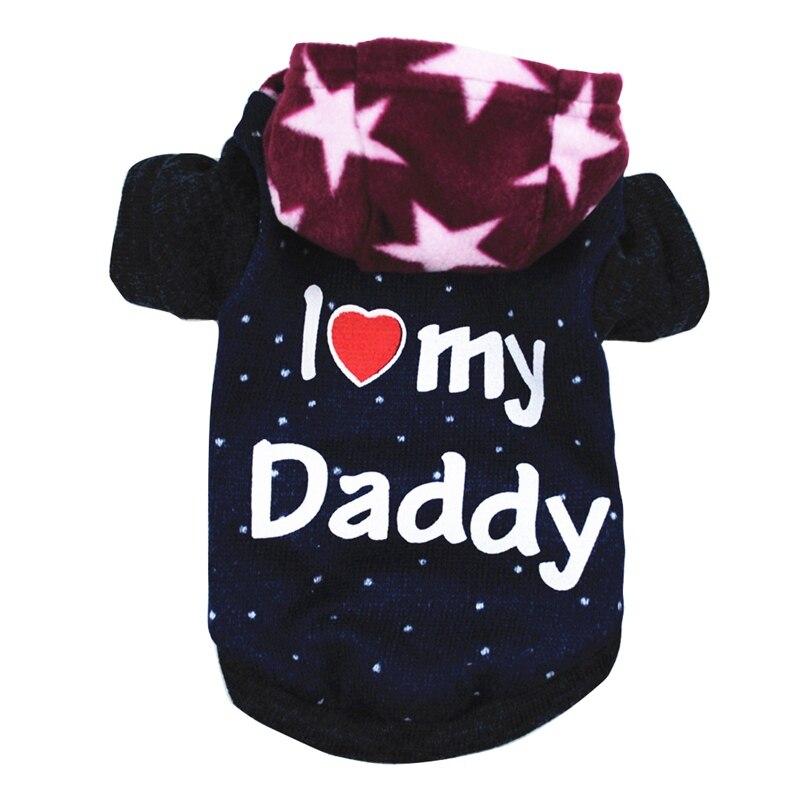 Ropa para perros invierno cálido abrigo para perros Ropa para cachorros sudaderas de algodón para perros medianos pequeños Ropa Perro Yorkshire atuendo: Dark Blue / S