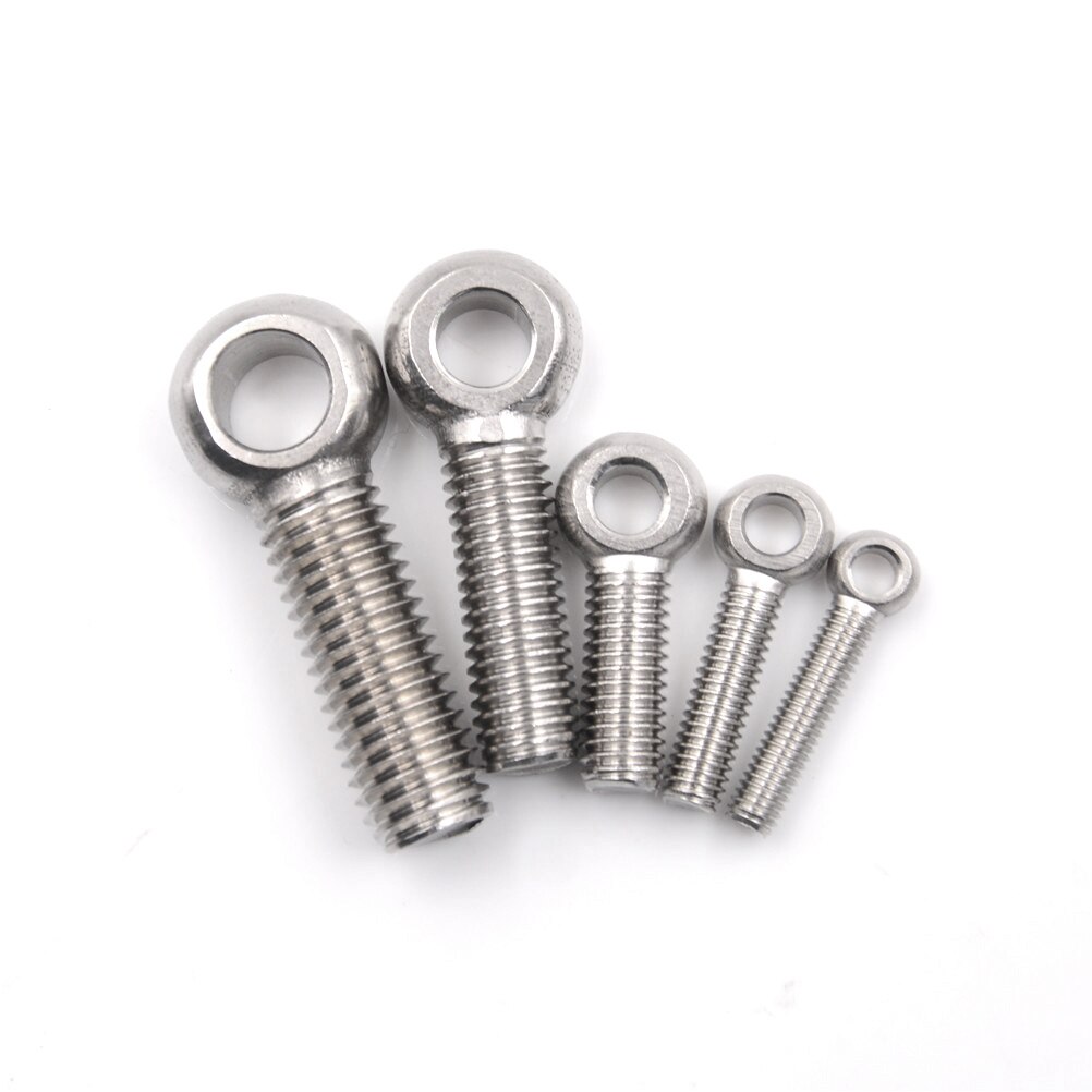 5Pcs M5 M6 M8 M10 M12 Rvs Eye Bolt Stud Gelede Anker Bolt Fasterners