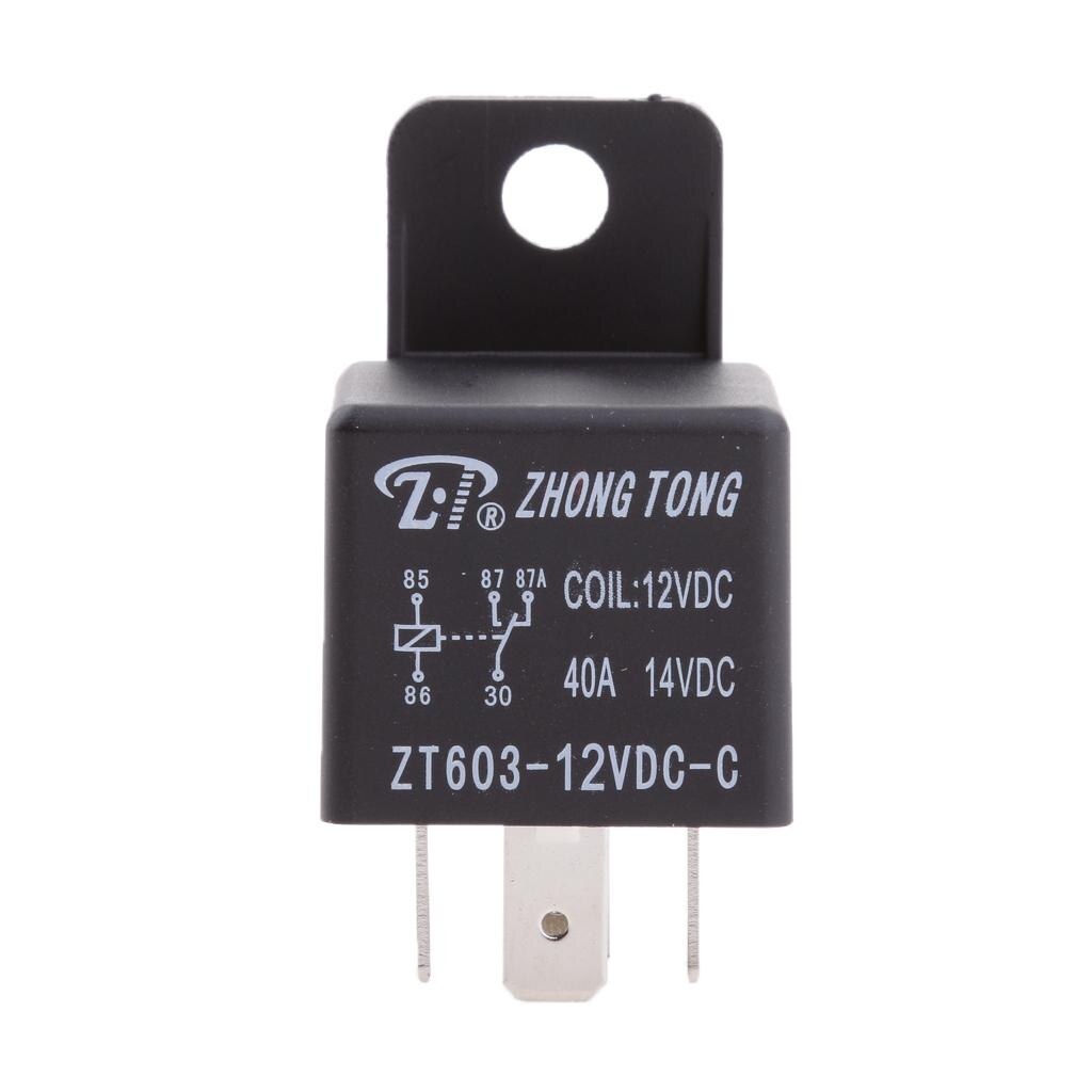 12V 40A/80A 5-Pin Spdt Contacten Automotive Omschakeling Relais Met Beugel