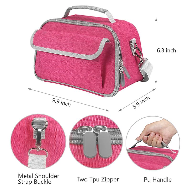 Travel Portable Handbags with Pockets Carrying Case Cover Storage Box Shulder Bag for Cricut Joy Machine and Accessories