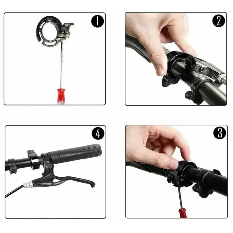 1 Uds. Timbre de bicicleta de aleación de aluminio, alarma de advertencia de seguridad para bicicleta de montaña, timbre para manillar de ciclismo, bocina para bicicleta, accesorios para ciclismo