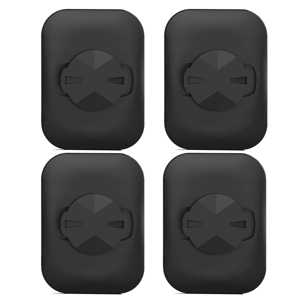 1/4 stk. opgraderet cykelcomputer bagsidelap til garmin cykel mobiltelefoncomputer gps speedometer monteringsbeslag: Burgunder