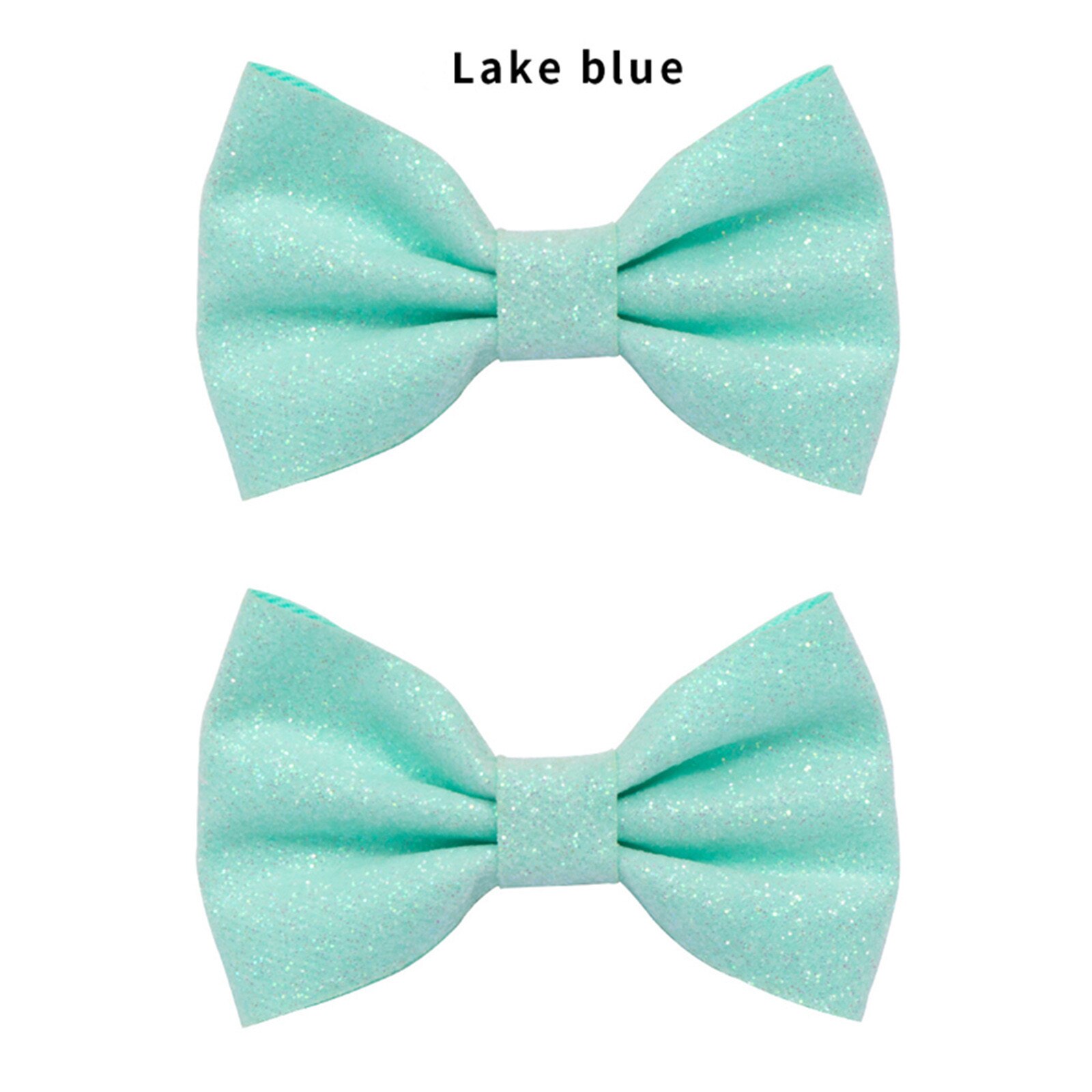 1 paire de pinces à cheveux pour bébés filles, bandeau pour petites filles, pince à cheveux solide avec nœud scintillant: Light blue