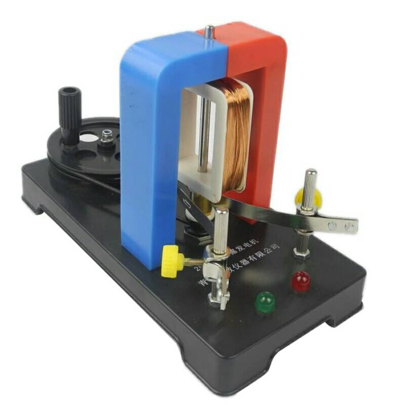Hand-gekröpft DC Generator Modell Wissenschaft Physik Elektromagnetismus Faraday Experimentelle Ausrügestochen Für Primäbetreffend & Junior Schule