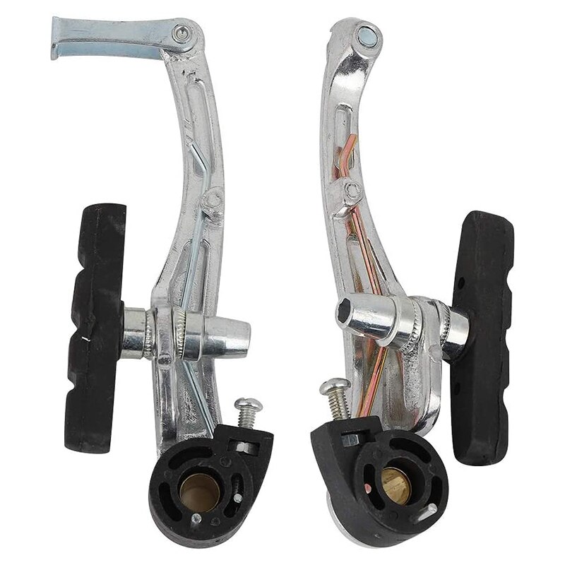 2 paar universelle v-bremsen für fahrräder und mountainbikes, inklusive bremsbelägen