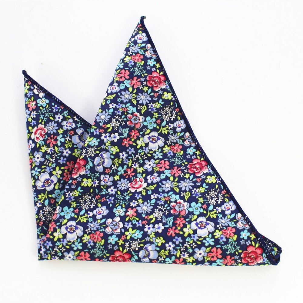 Rbocott heren bedrukte katoenen zakdoeken, bloemen- en paisley-pochetten, vintage zakdoeken, zakelijke handdoek, bruilofts- en feestaccessoire