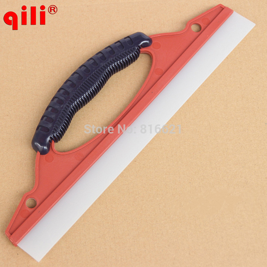 Qili QG-17 D Shape Water Scraper Flexible Wiper Plate Squeegee Car Vinyl Film Wrapping Scrape Tools