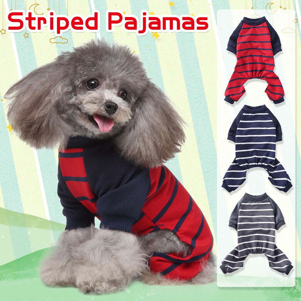Classic Stripe Dog Shirt Cheap Dog Clothes For Small Dogs Summer Chihuahua Tshirt Cute Puppy Vest Terrier Pet Clothes#Y30