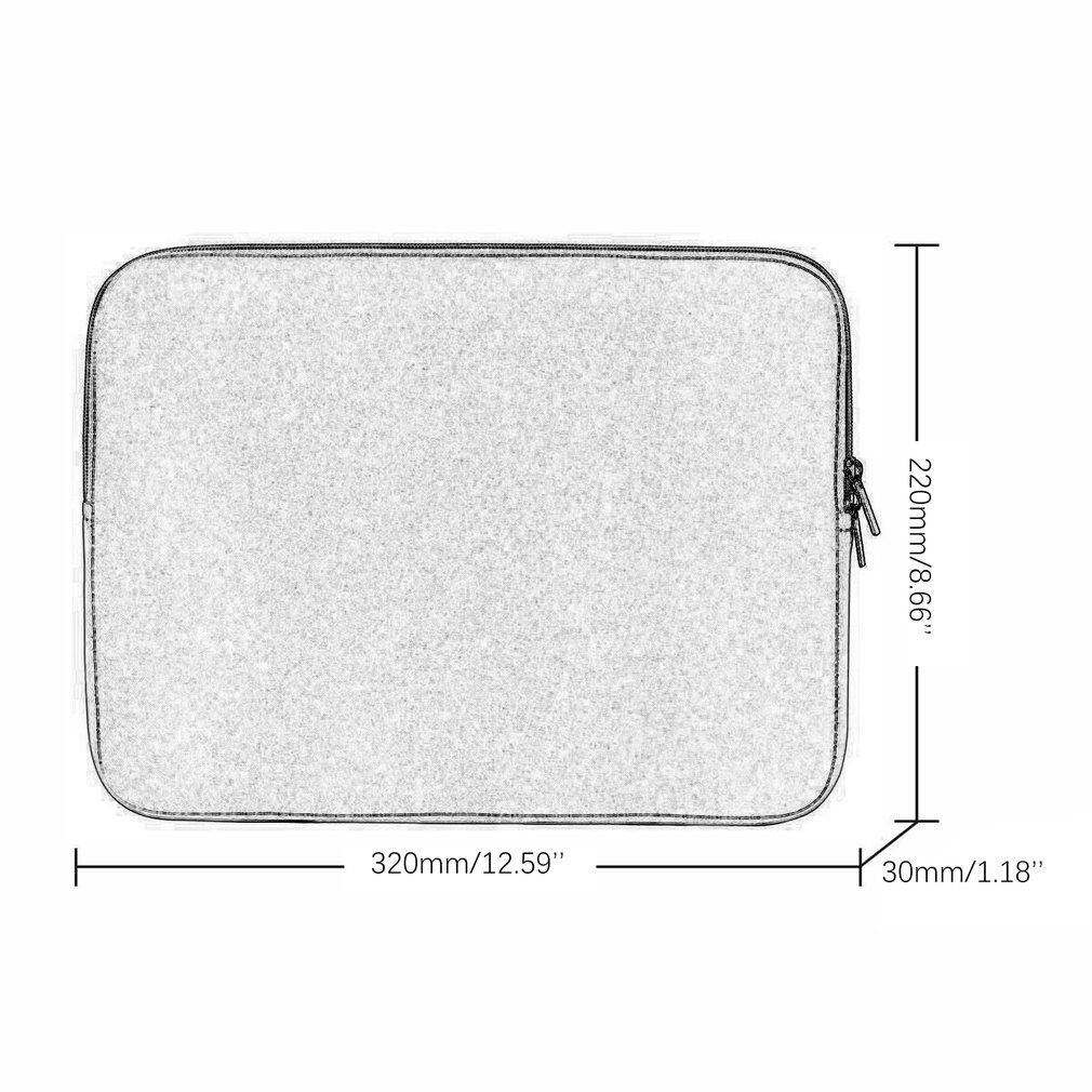 Nuovo Taccuino del computer portatile della Cassa Del Manicotto Del Sacchetto Del Sacchetto Della Copertura Per MacBook Air/Pro 11''13''14''15'Protective Borsa Per Notebook