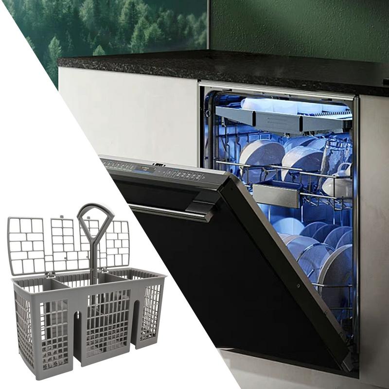 Universal Dishwasher Cutlery Basket Replacement With Removable Handle Dishwasher Utensil Holder