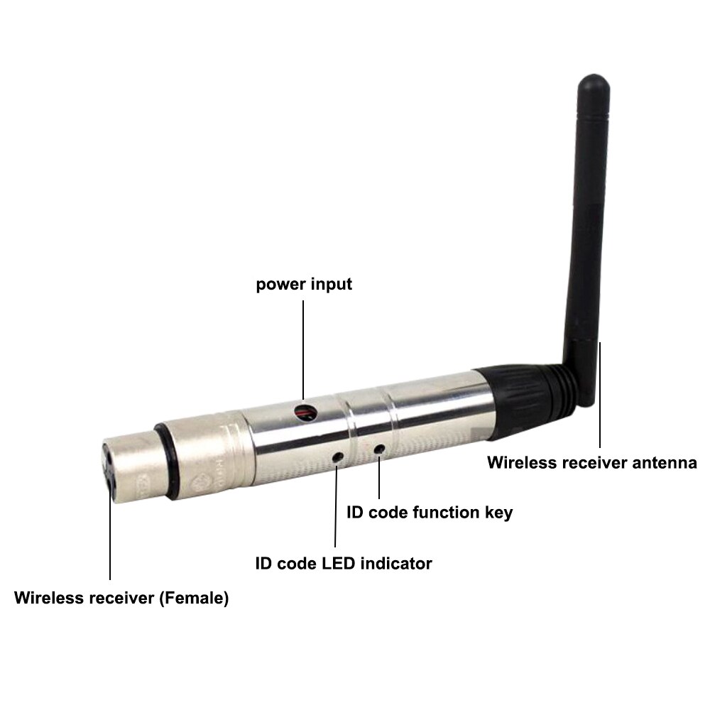 DMX512 DFI DJ Wireless Receiver Transmitter 2.4G For LED Stage Light Par Moving Head Beam LED Light 400m Control
