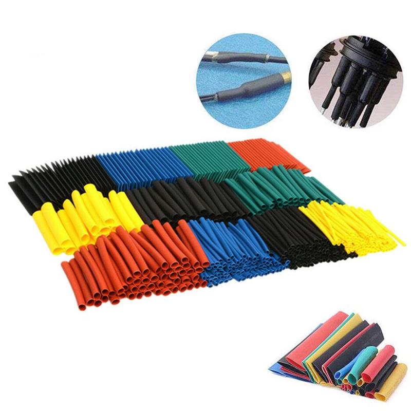 Manguito de aislamiento termorretráctil, surtido electrónico de cables de alambre, tubo de poliolefina ignífugo, S9F4, 530 unids/set por juego