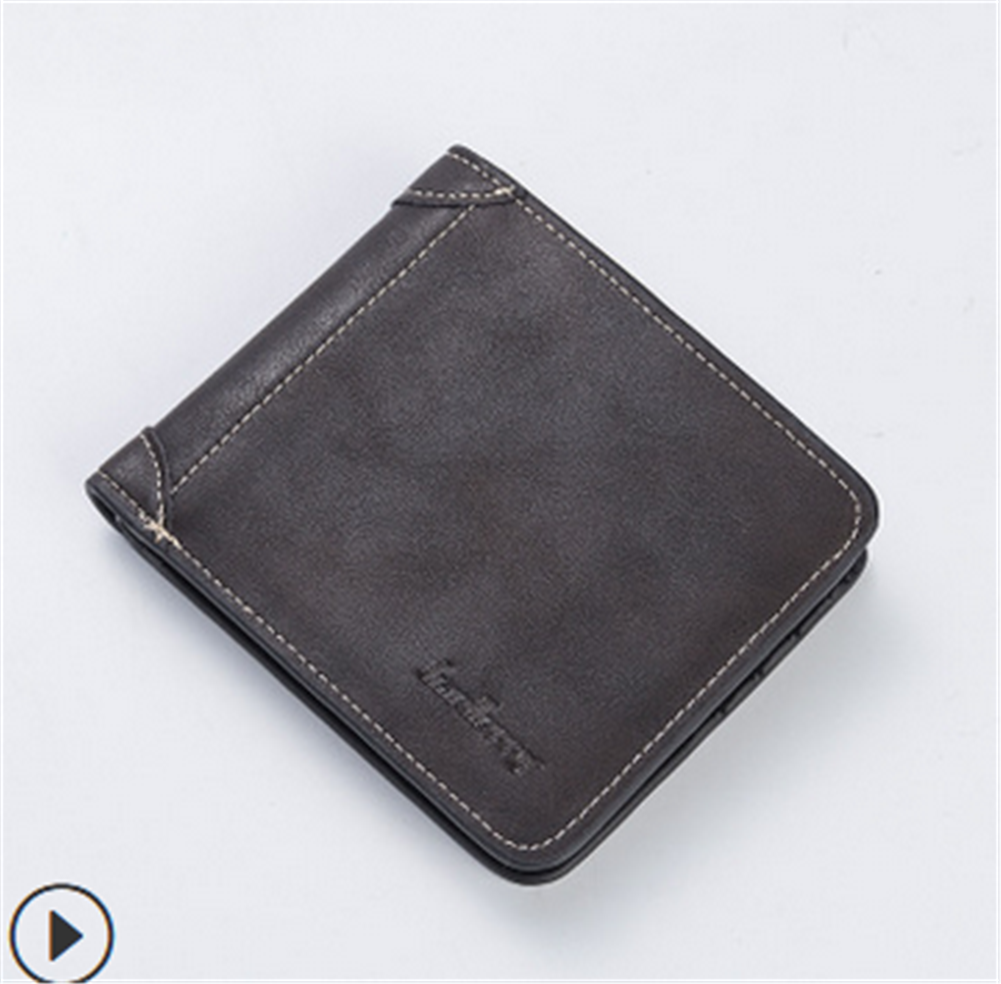 Hommes en cuir portefeuille à deux volets porte-carte d'identité sac à main chéquier longue pochette porte-monnaie: 1