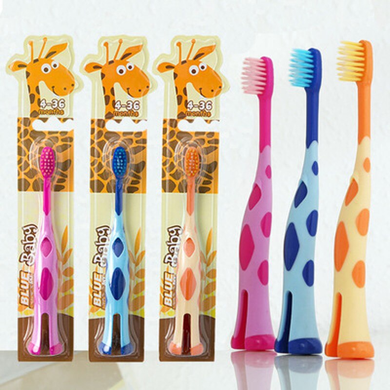 1PC Random Cute Care Cartoon Soft Teeth Toothbrush for 3 Years Old Children Toothbrush Kids