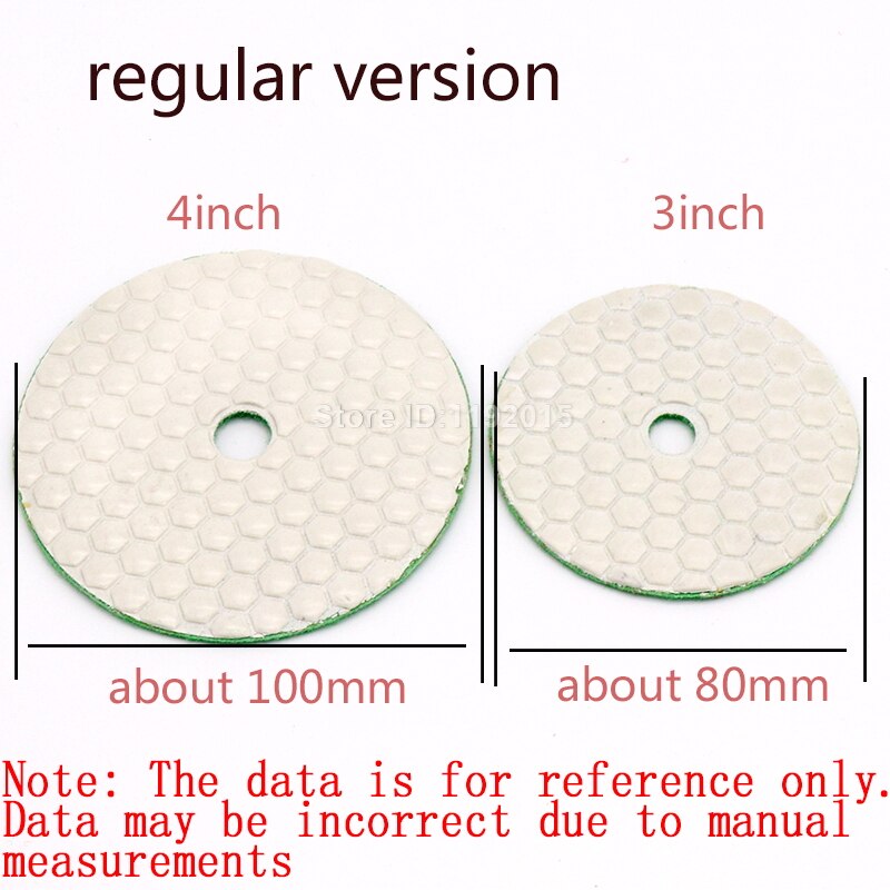 1x droogslijpschijven snelwissel polijstpads graniet marmer steen betonvloer luchtschuurmachine diamant ronde flexibele pad