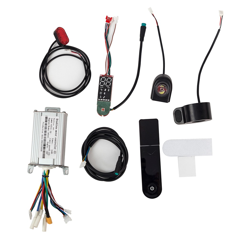 36V 350W Controller Dashboard Beschleuniger Roller Für E-Scooter Controller Dashboard Beschleuniger Roller Ersatzteile Set: YELLOW