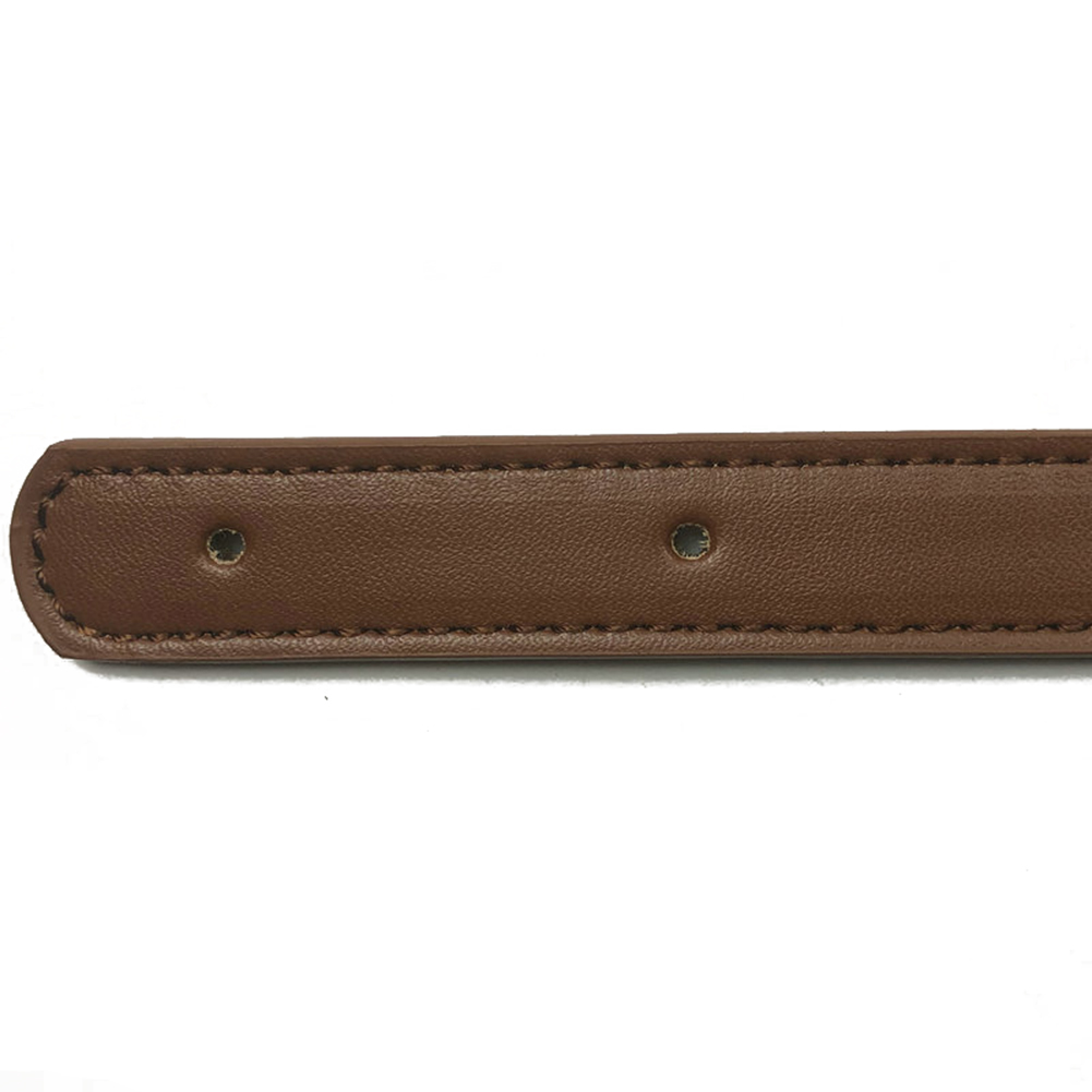 2pcs 62cm PU leather Bag Strap Handle Detachable Shoulder Bag Belt DIY Replacement strap for Handbag Band Handle Bag Accessories: Brown