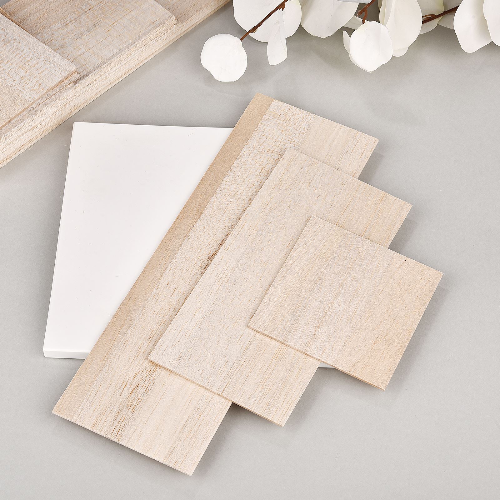 5 Pcs Balsa Wood Sheets Ply 100/200/300mm Long 100mm Wide 1/1.5/2/3mm Thick For Craft DIY Project Wood DIY Craft Accessories