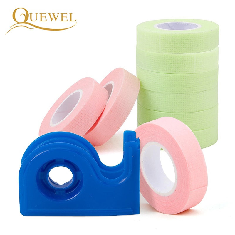 Quewel Geënt Wimper Isolatie Tape En Draagbare Tapes Snijder 2/4Pcs Niet-geweven Enten Wimpers Patches Ademend tool