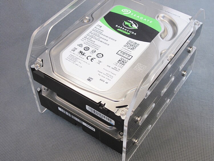 Hard disk Acrylic support Extended mechanical hard disk cage with external multilayer support 3.5 desktop hard disk box