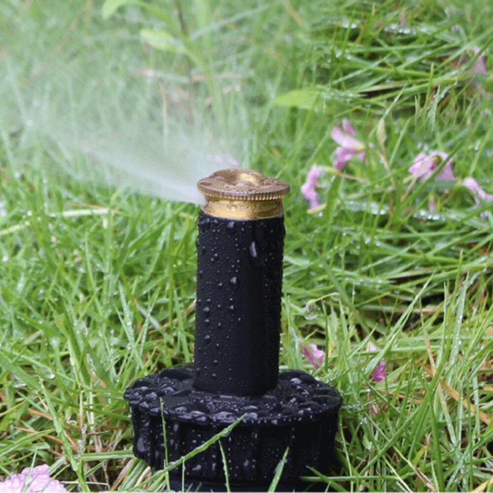 Adjustable Garden Spray Nozzle 90/180/360 Degree Pop-up Sprinklers Plastic Lawn Watering Sprinkler Head