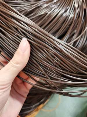 500G 70M 2.5MM diameter imitation round synthetic rattan weaving material plastic rattan for knit and repair chair basket etc: color 11
