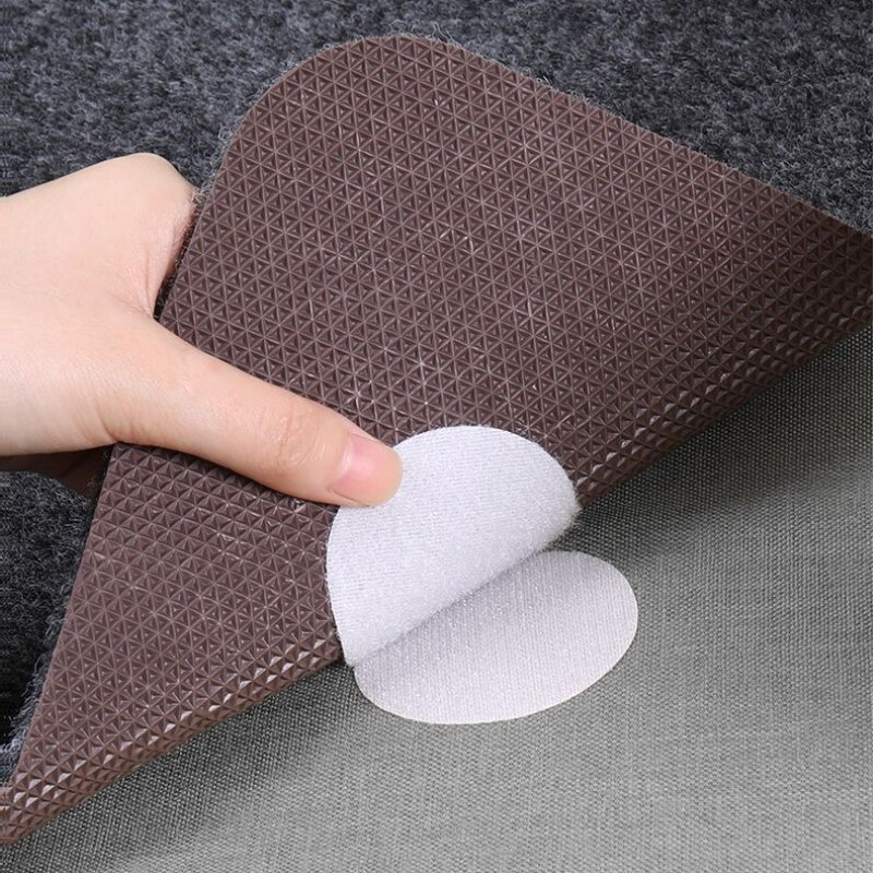 10pcs Double-sided Fixed Velcro Seamless Adhesive Sofa Bed Sheets Rug Table Cloth Anti-slip Fixed Anchor Buckle Home Necessary