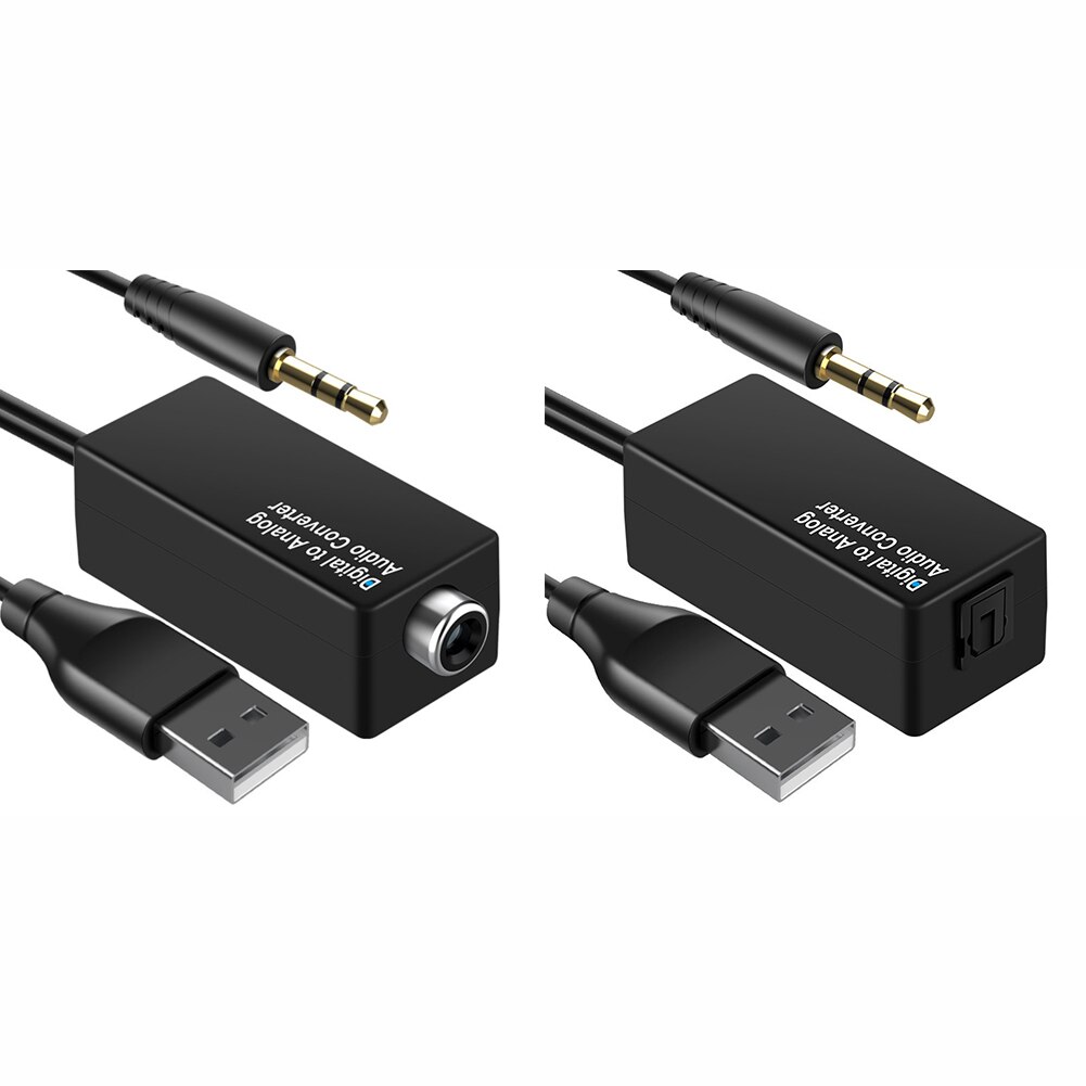 Digitale Audio Analoog Converter Glasvezel Coaxiale Signaal Naar Analoog Dac 3.5Mm Decoder Adapter Voor Smart Tv Set-Top Box