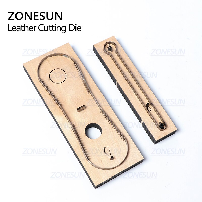ZONESUN Custom Leather Car Key Chain Die Cuts For Handmade Key Ring DIY Hang Decoration Cutting Clicker Die Steel Rule Die