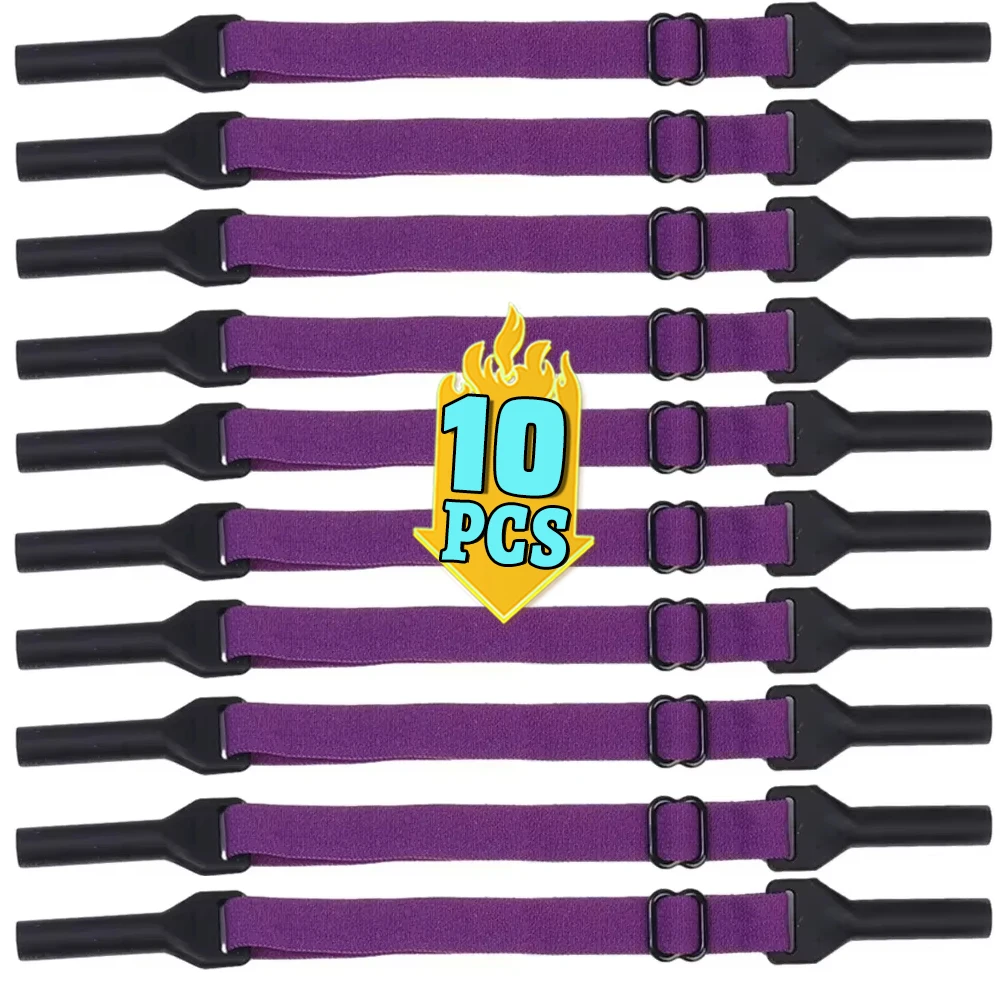 10pcs Glasses Chain For Kids Adults Sunglasses Strap Children Glasses Safety Band Strap Retainer Cord Holder Sport Glasses Rope: GRAY