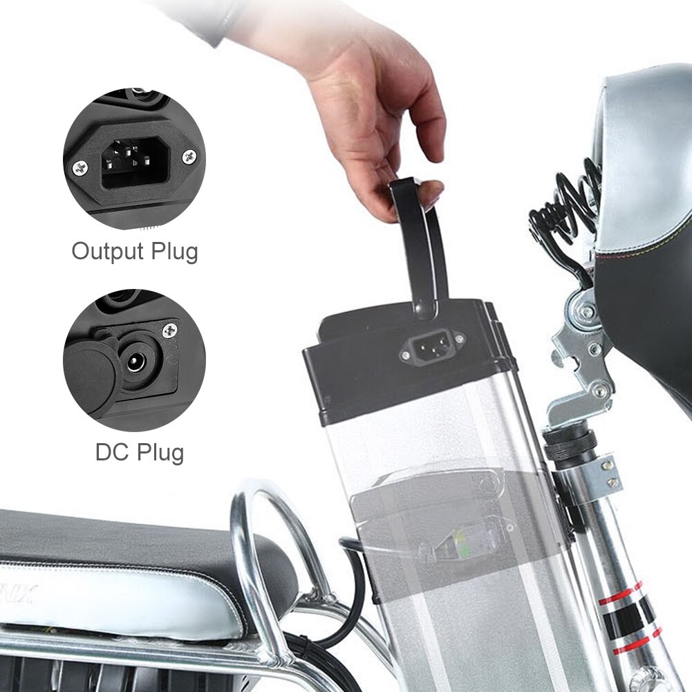 1Pcs Bike Battery Case Aluminum Lithium Battery Box For Electric Bike 36V/48V Large Capacity Holder Case Bicycle Accessories