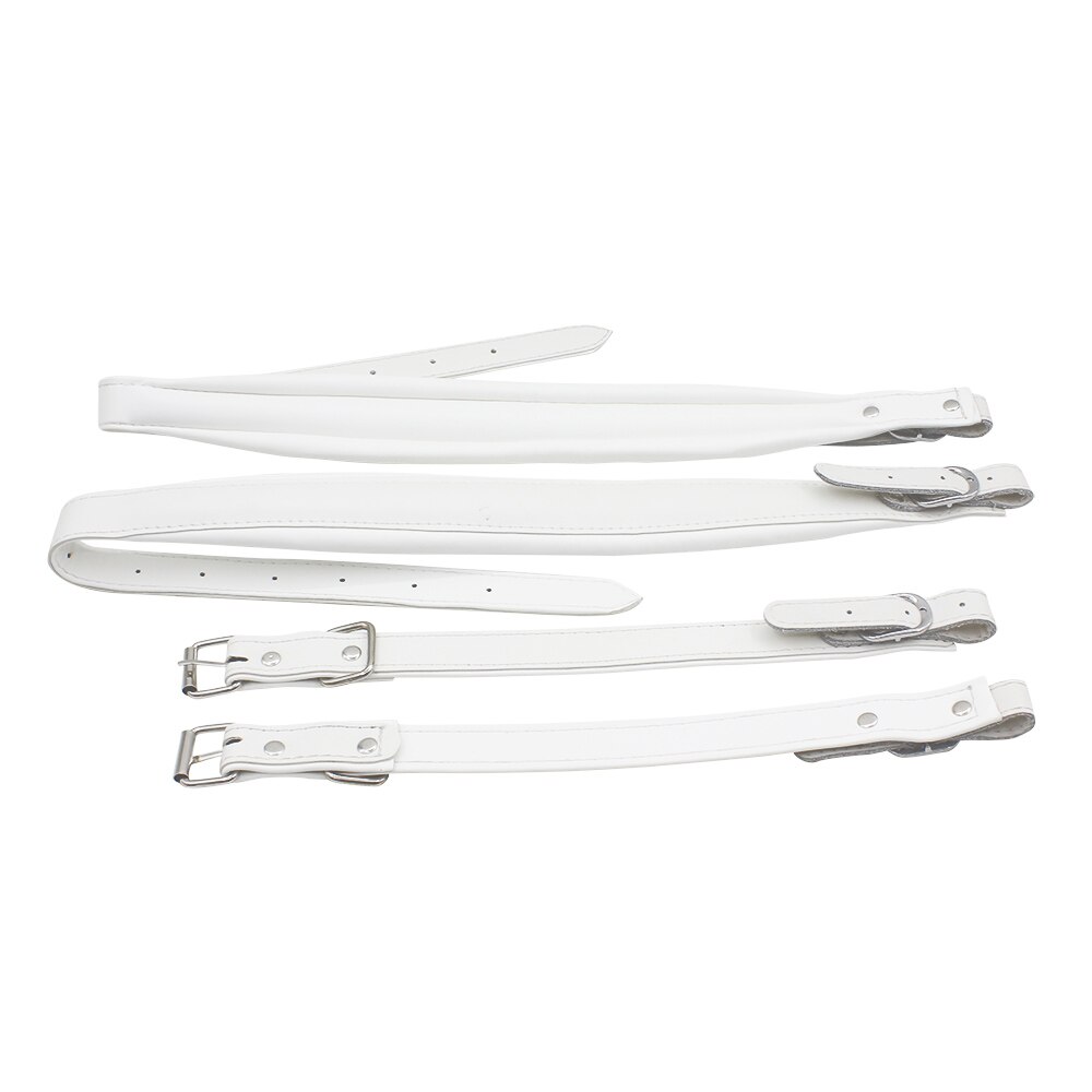 Bretelles réglables en accordéon pour bretelles en cuir Harness16-120 basse accordéon confortable-cuir-bretelles: WHITE