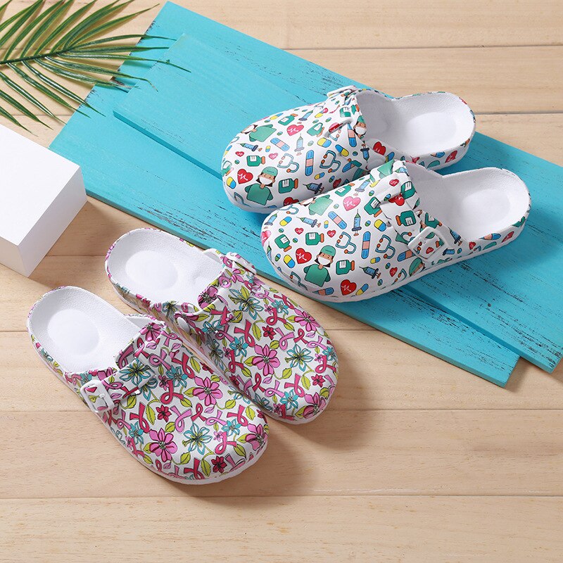 scrub slipper women EVA non-slip clogs scrubs Shoes Work Nursing SPA Beauty Salon Shoes sailor moon spa uniform