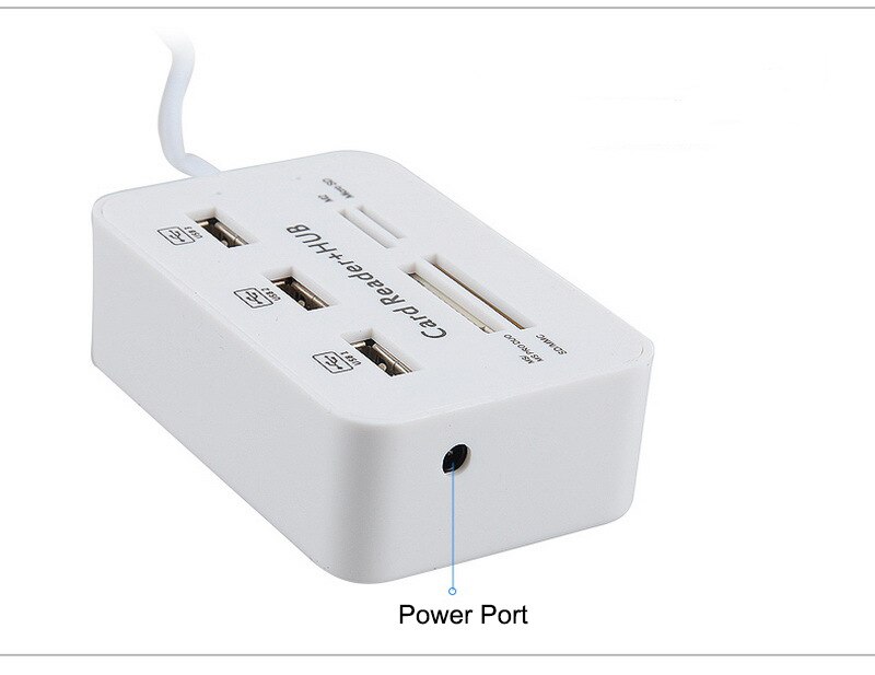 Erilles Multi Micro Usb Hub 2.0 Otg Combo Usb Splitter Sd Tf Kaartlezer Uitbreiding Poort Hubs Wh Kabel Adapter voor Computer Smart