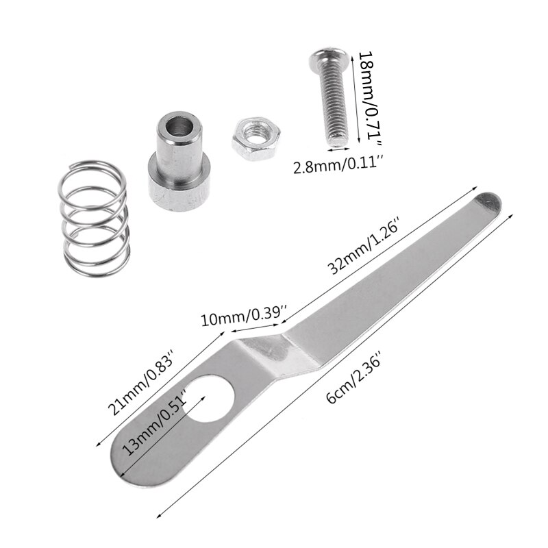 Stainless Steel Specimen Presser Holder Slides Clips for Biological Microscope Q84D