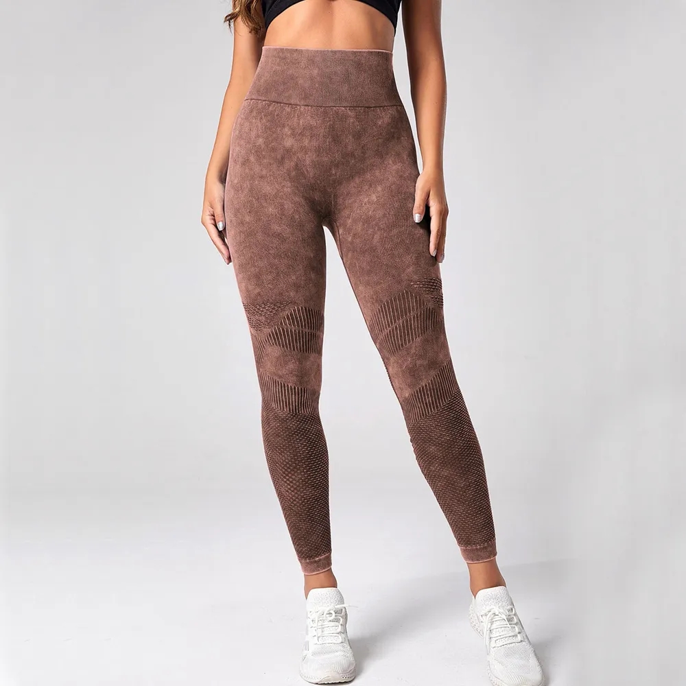 Women Leggings Washing Yoga pants Bubble Butt Push Up Fitness Legging High Waist Scrunch Tight Mujer Gym Seamless Legging