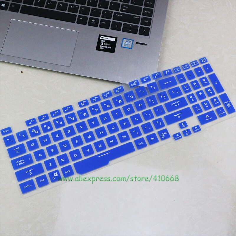 For ASUS TUF Gaming A15 FA506 FA506iu FA506iv Fa506ii / Asus TUF A17 FA706 Fa706ii FA706iu PLUS Laptop Silicone Keyboard Cover: Blue