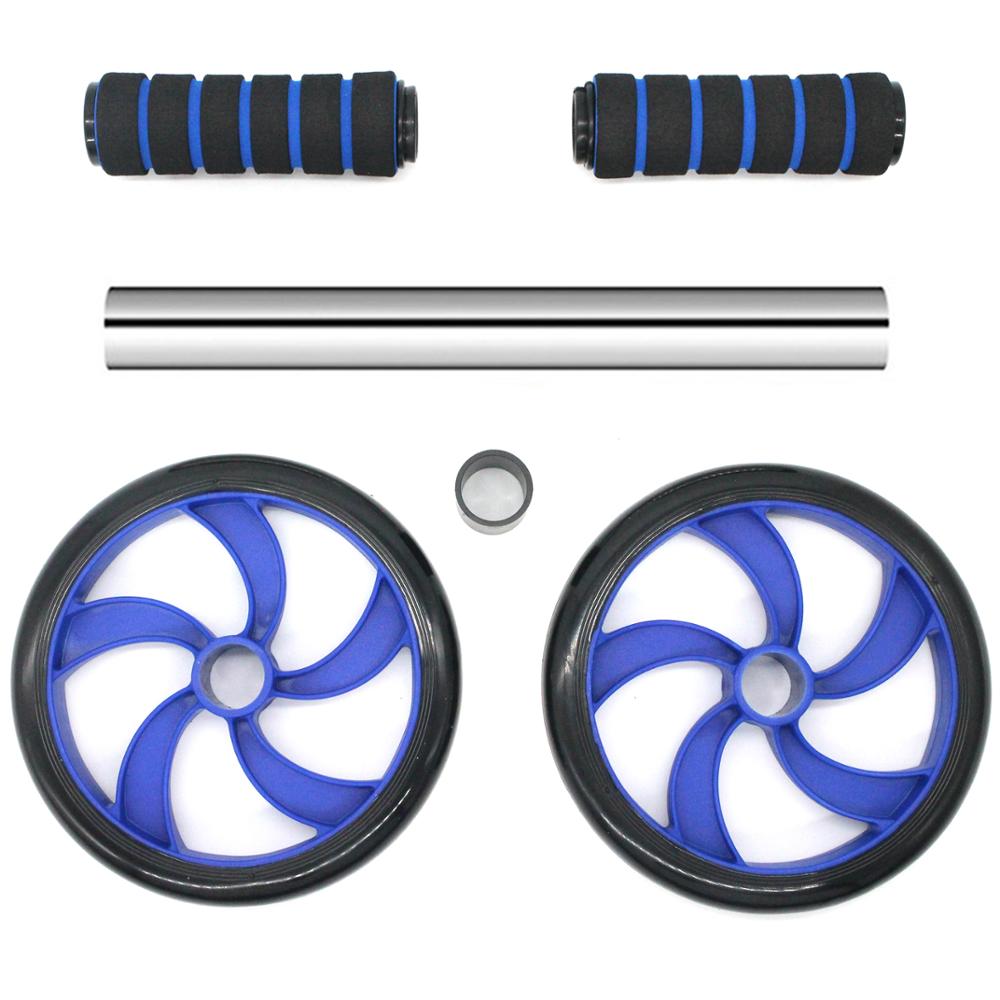 Ab Rolller Wheel Abdominal Exercise Roller Classic Dual Wheel with Foam Handles - Includes Extra Thick Knee Pad