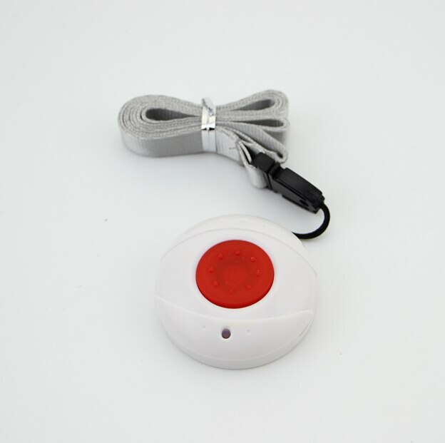 Reloj de pulsera con botón de Panic para sistema de alarma GSM/PSTN, con cordón inalámbrico de 433MHZ, estilo de alarma de emergencia,