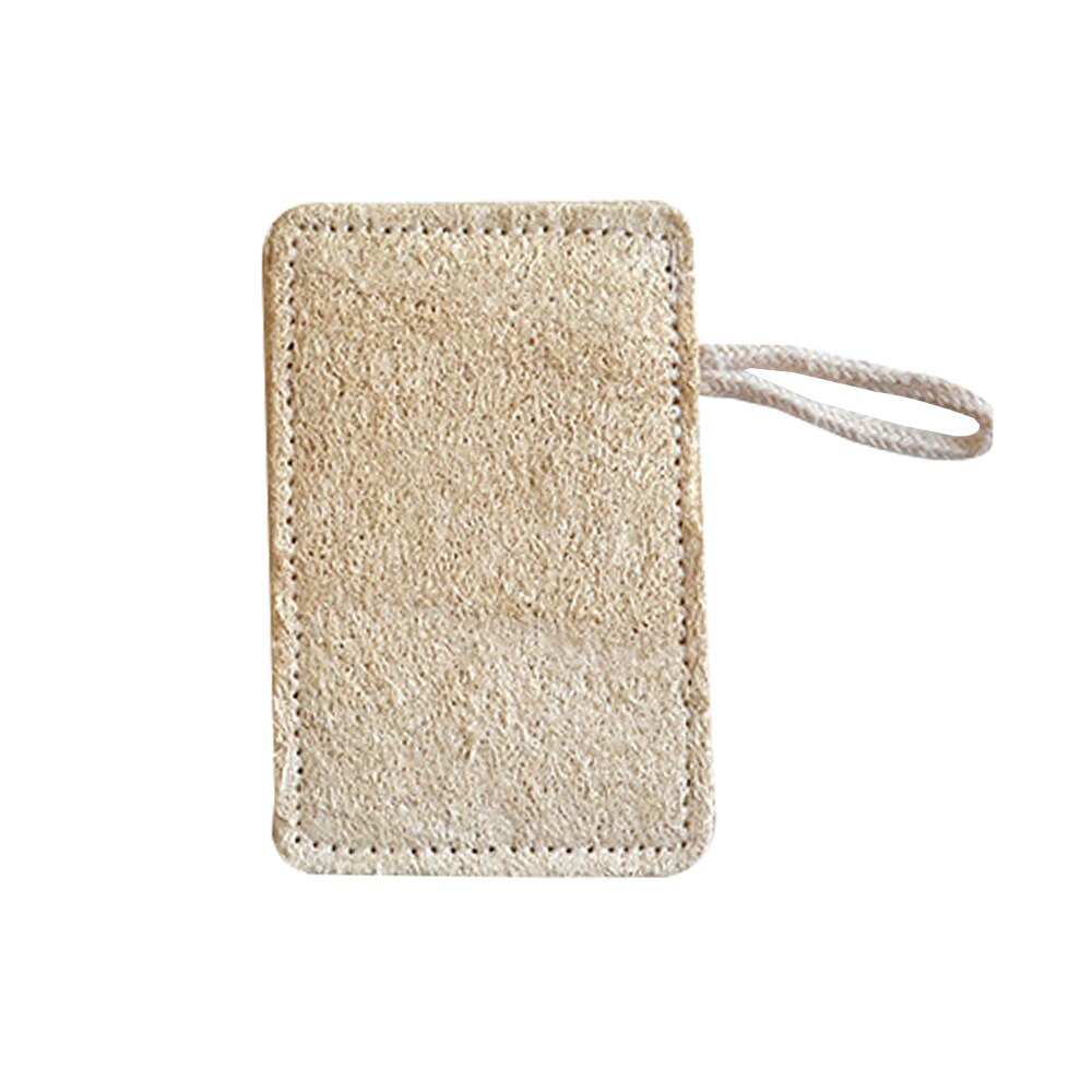 3 st naturlig loofah luffa svamp disk rengöringsborste skrubbare köksutrustning rengöring diskmedel loofahs skrubbplatta: Fyrkant